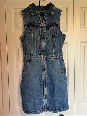 NWOT Lee 70’s Retro Unionall Denim Dress Medium
